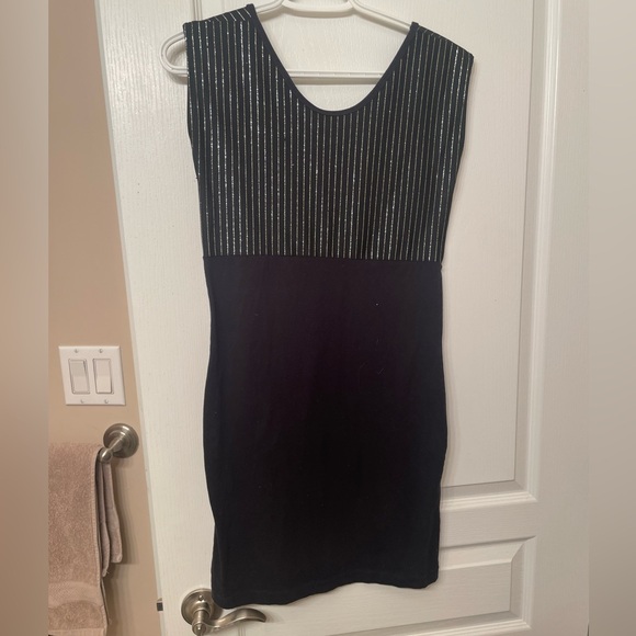 American apparel body con with sparkly silver stripes - Picture 3 of 3